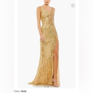 Mac Duggal Sequin Column Gown NWT